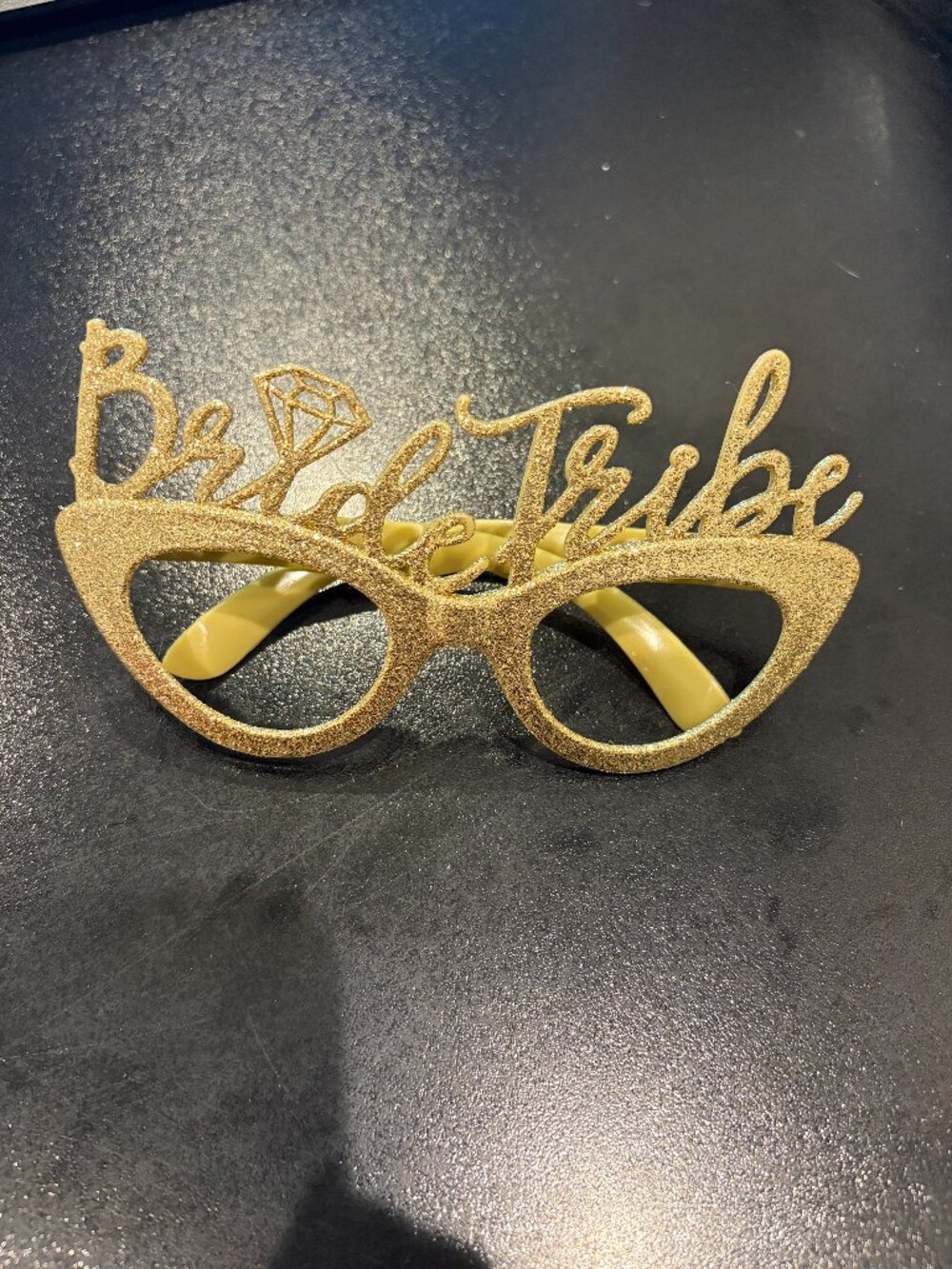 Gold Bride Tribe Bachelorette Party Bridal Shower Props Decor Costume Glasses